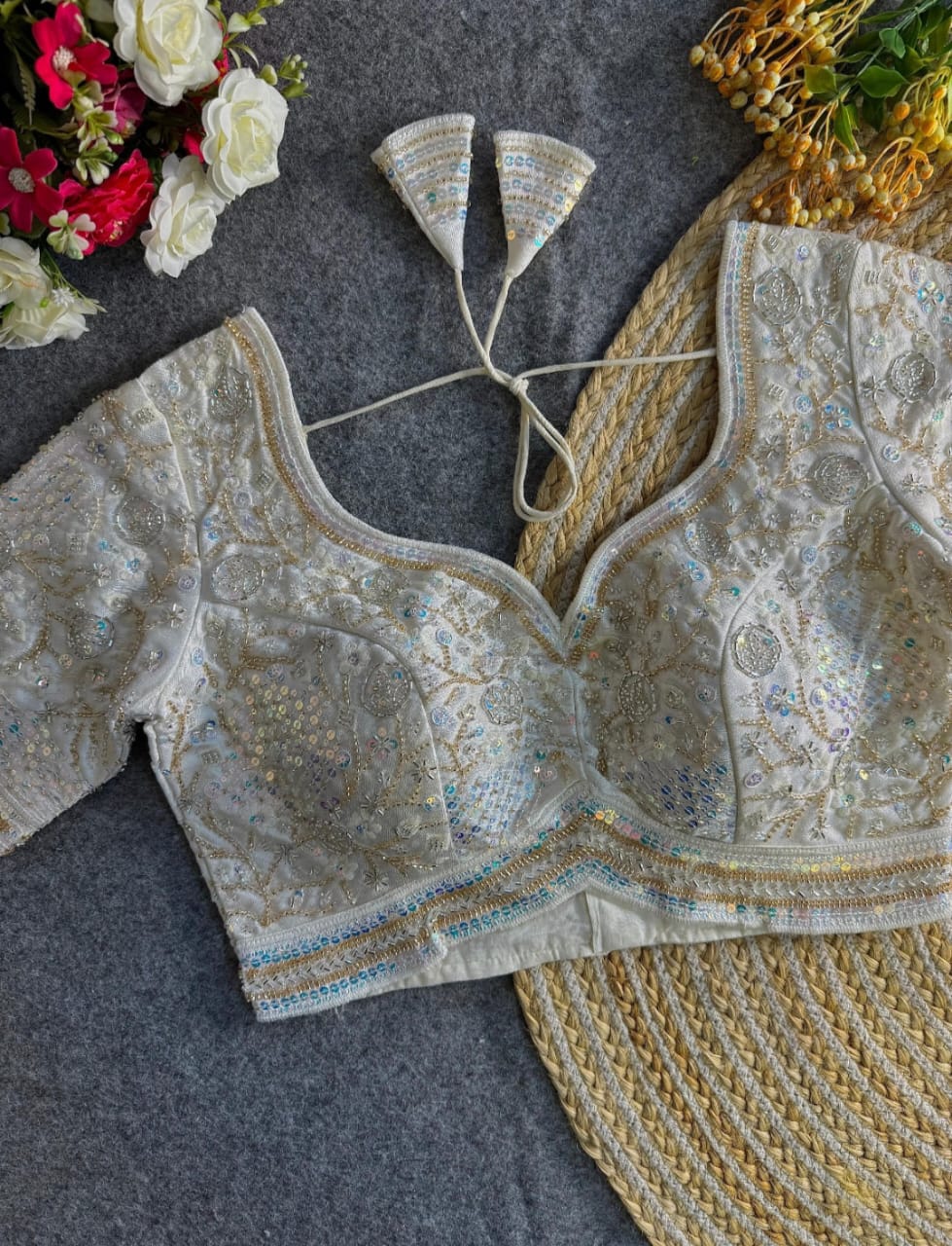 Bridal Handwork Blouse - Image 5