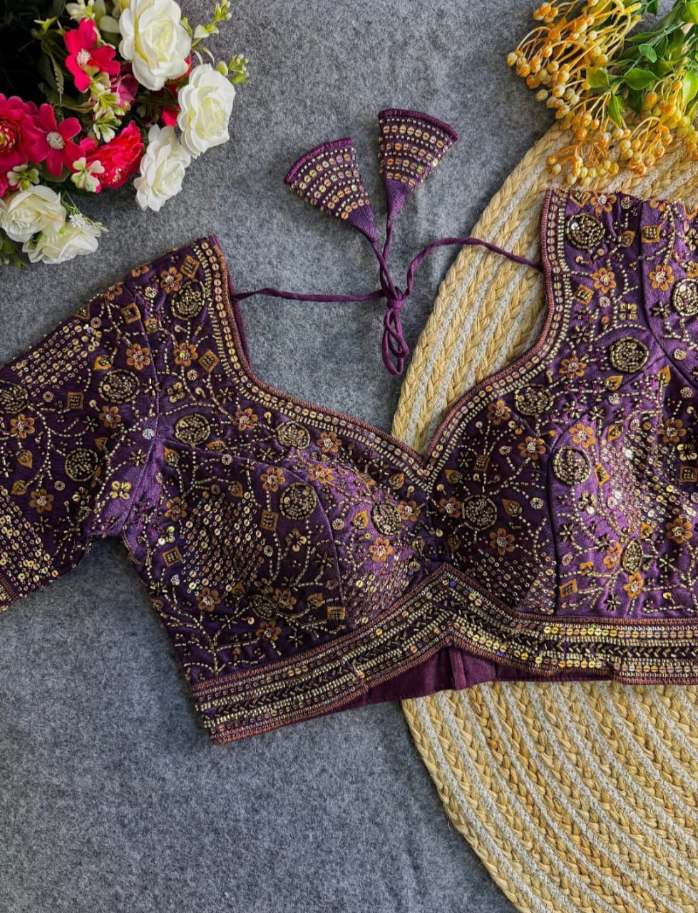 Bridal Handwork Blouse - Image 4