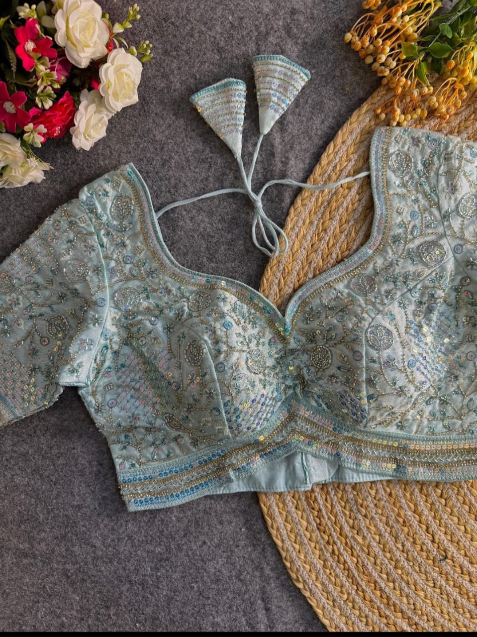 Bridal Handwork Blouse - Image 7