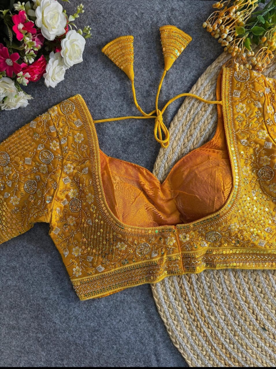 Bridal Handwork Blouse - Image 9